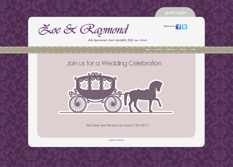 Wedding Website and RSVP