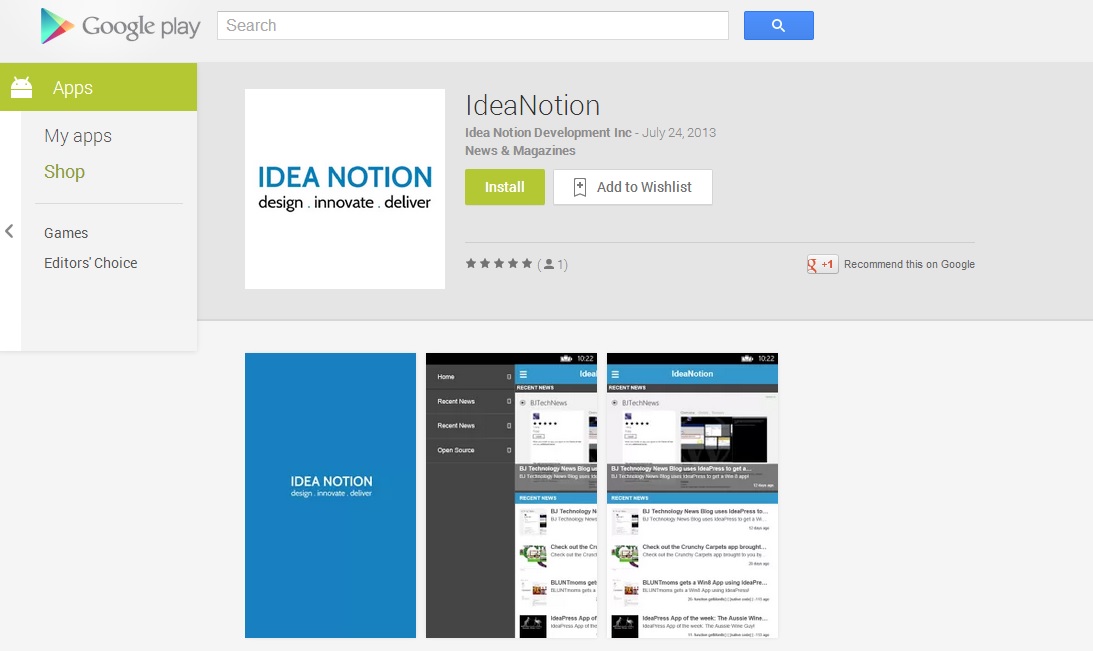 IdeaNotion Android App